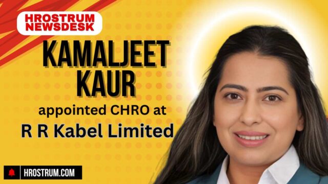 Kamaljeet Kaur has been appointed Chief Human Resources Officer at R R Kabel Limited