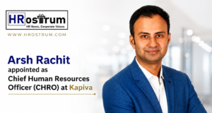 HR Leadership Moves | Arsh Rachit Takes Charge as CHRO at Kapiva Arsh Rachit Appointed CHRO at Kapiva